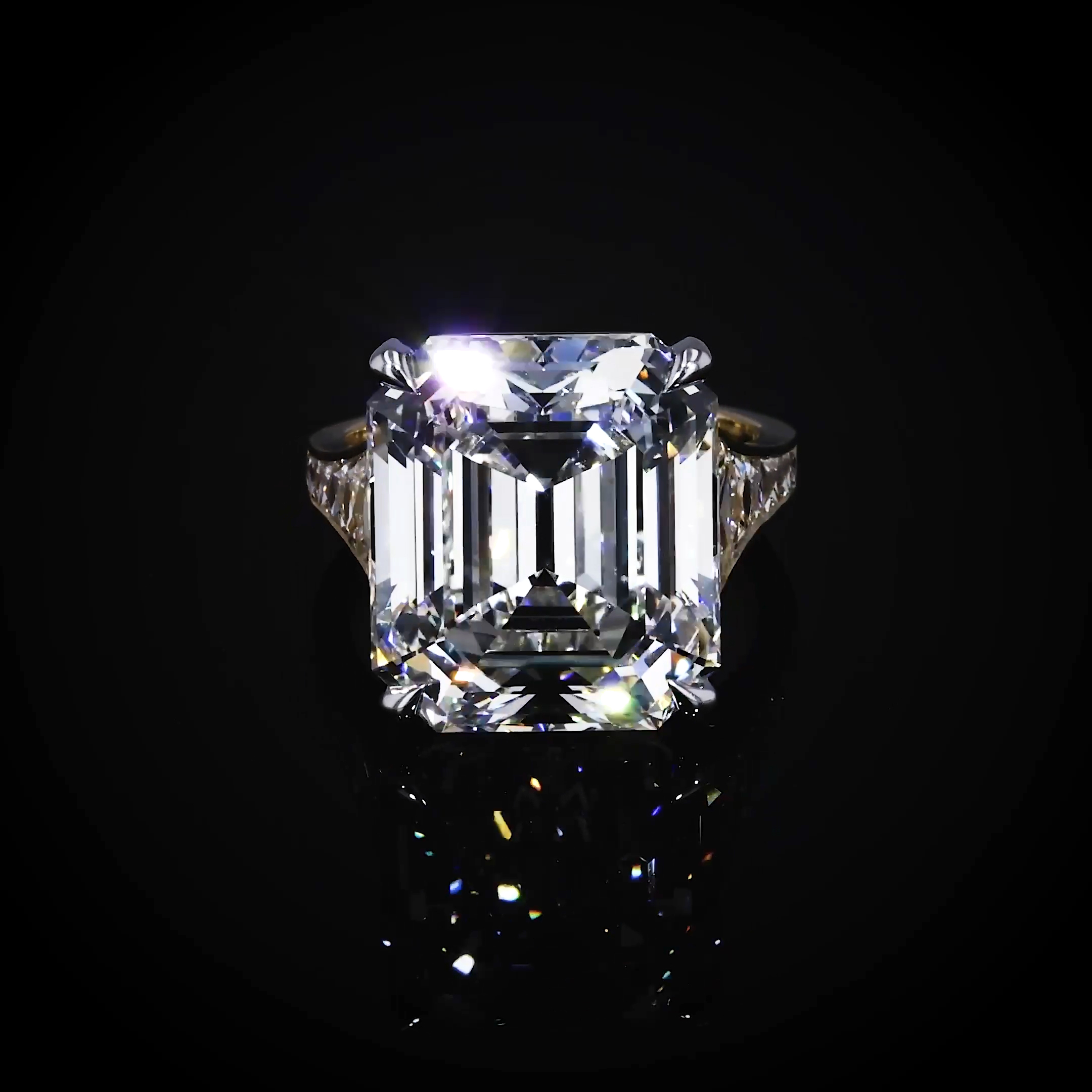Masterpiece Pragnell Setting 17.26ct Diamond Solitaire Ring in Platinum and 18ct Yellow Gold