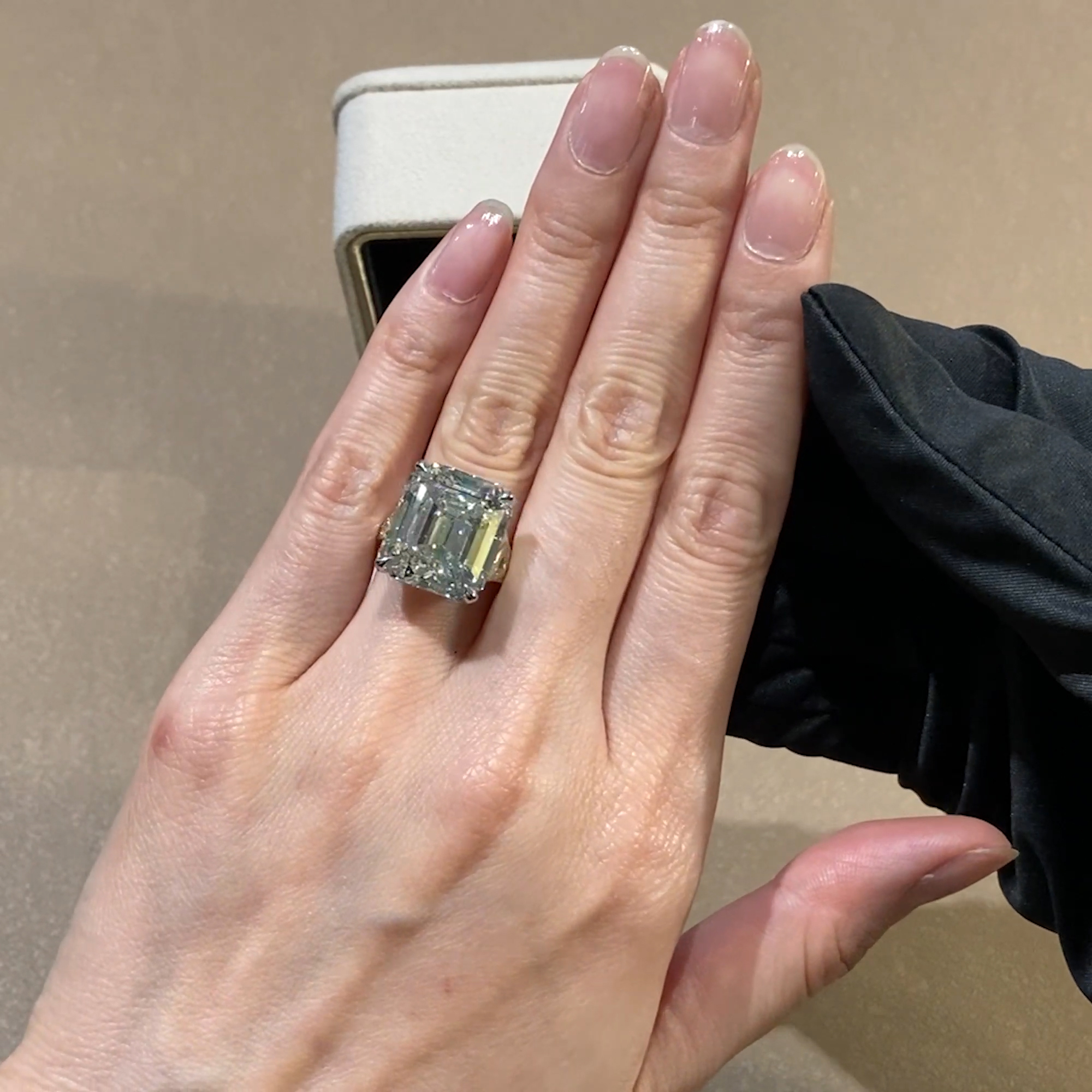 Masterpiece Pragnell Setting 17.26ct Diamond Solitaire Ring in Platinum and 18ct Yellow Gold