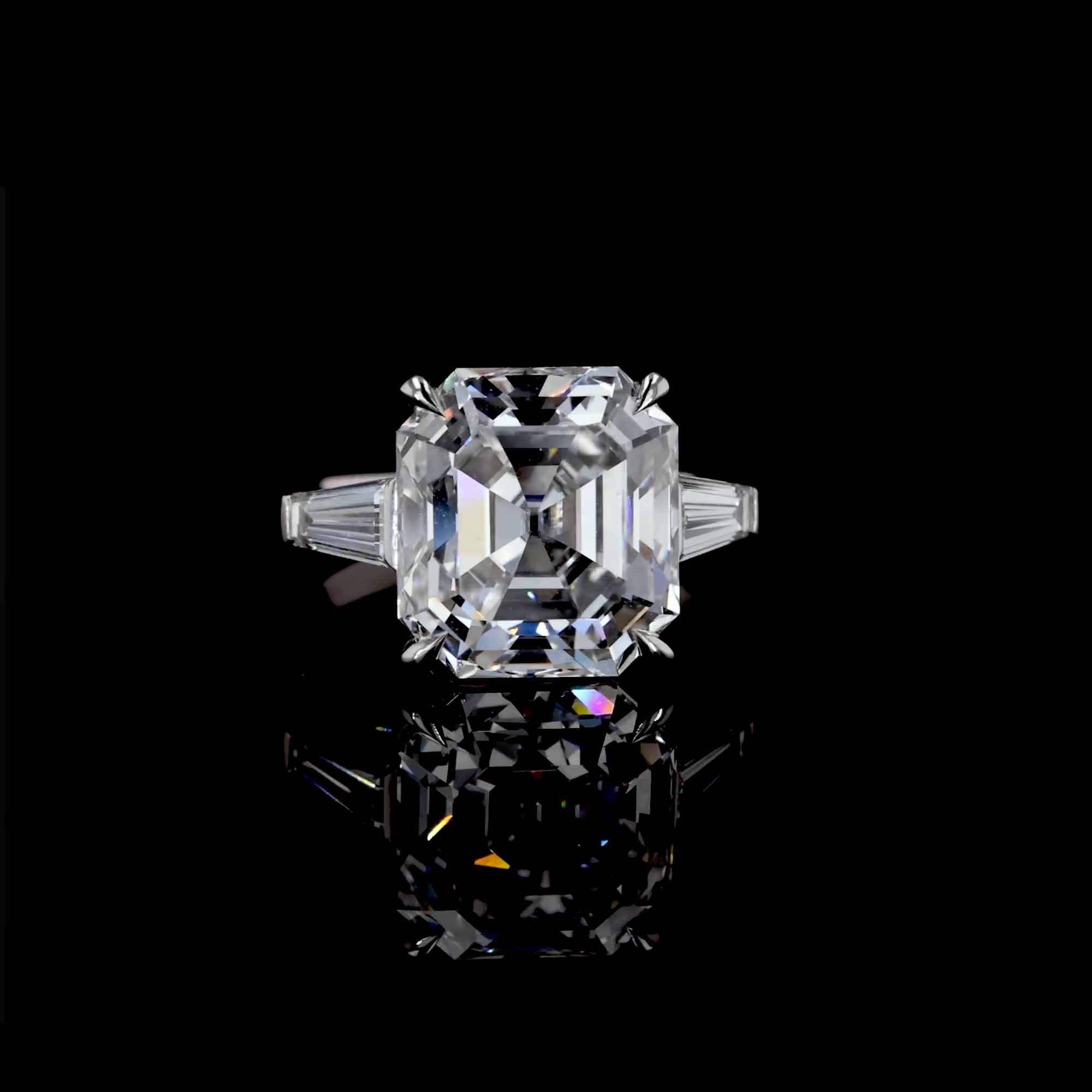 Masterpiece Regency Asscher Cut 8.03ct Diamond Ring in Platinum