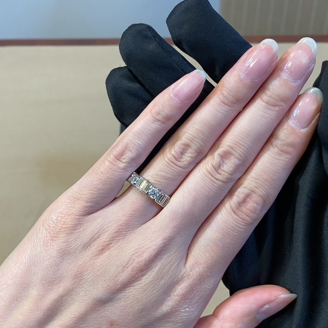 Antrobus 1.45ct Diamond Half Eternity Ring in Platinum