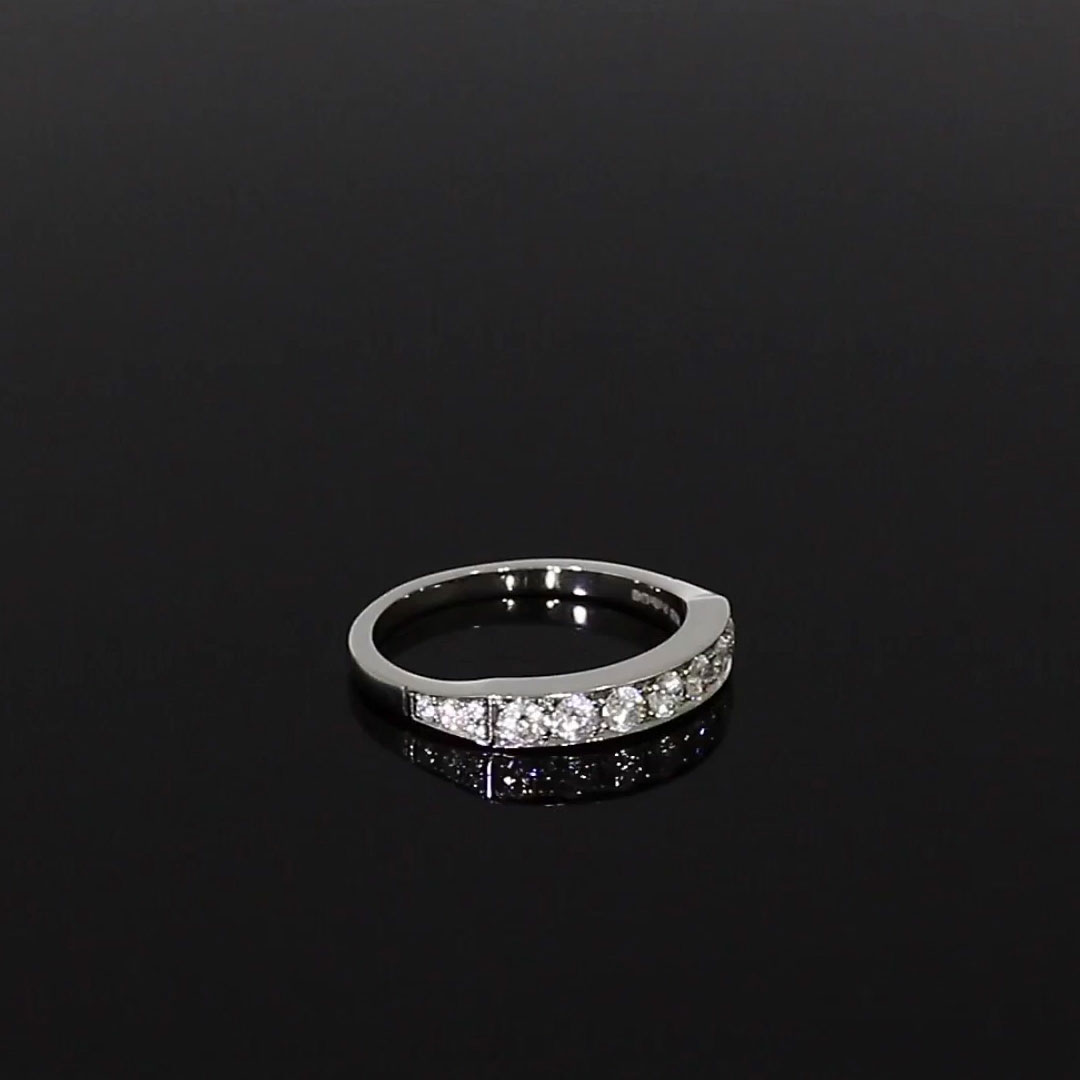 Antrobus 0.52ct Diamond Half Eternity Ring in Platinum