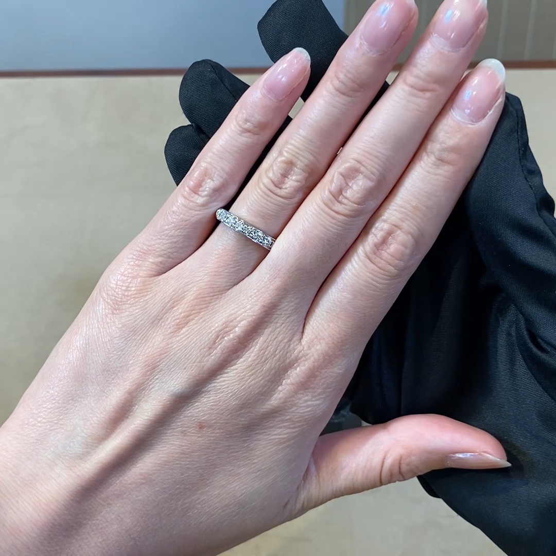 Antrobus 0.52ct Diamond Half Eternity Ring in Platinum