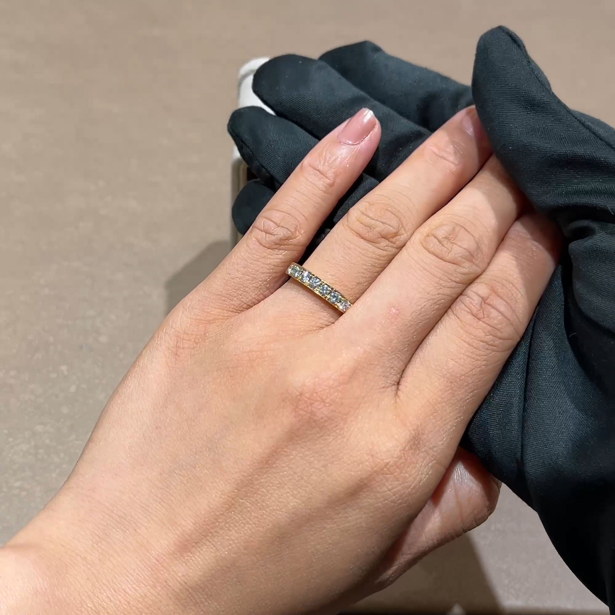 Antrobus 0.52ct Diamond Half Eternity Ring in 18ct Yellow Gold