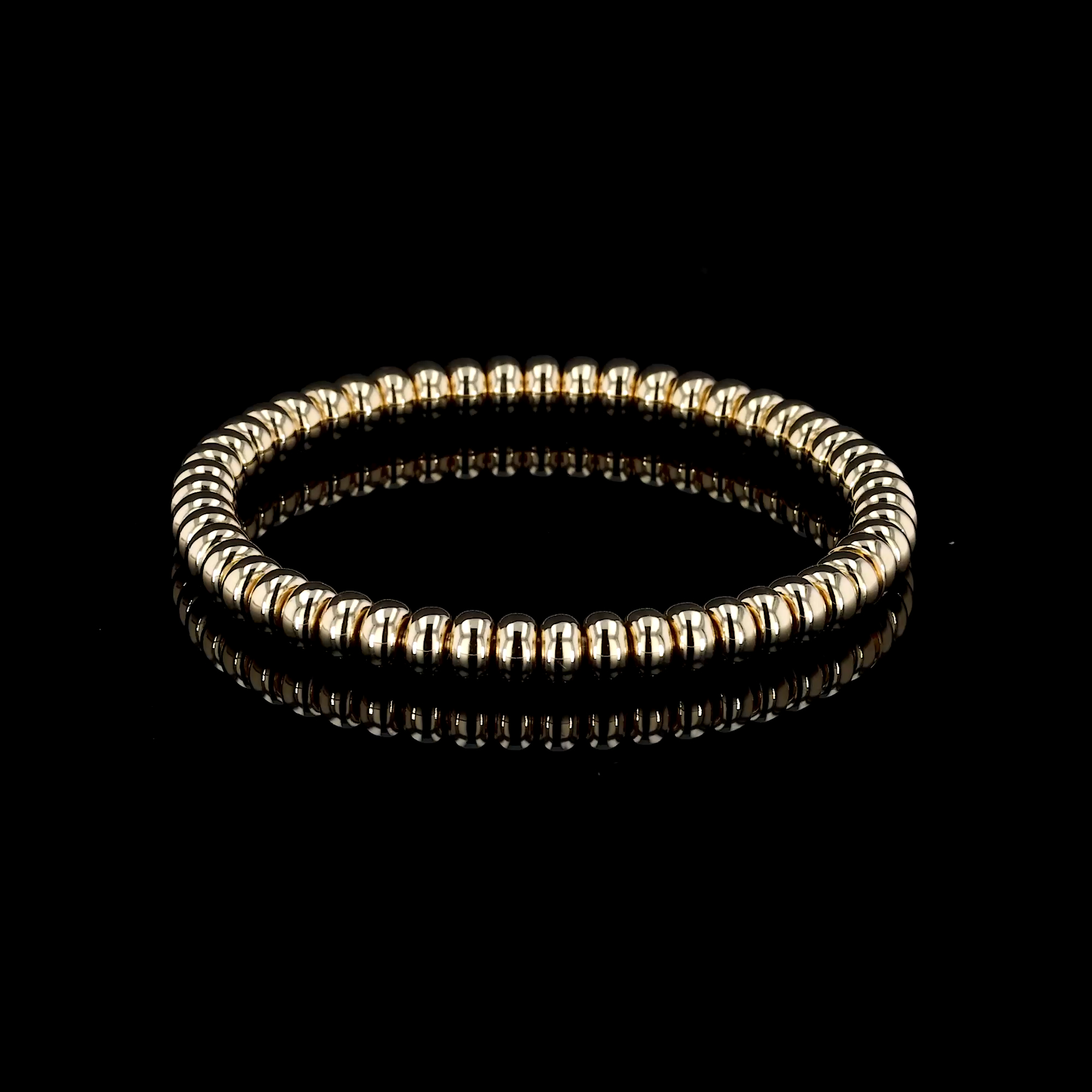 Bohemia Large Rondell Expandable Bracelet in 18ct Yellow Gold