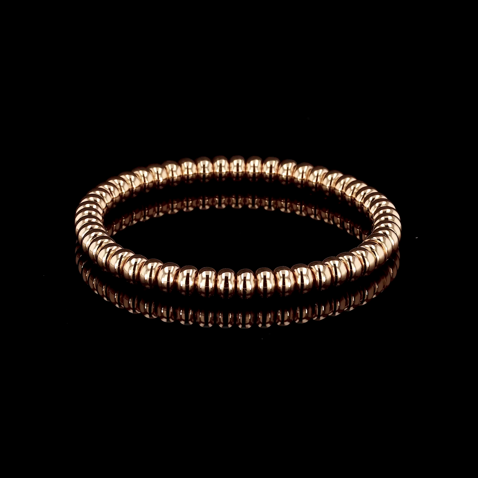 Bohemia Large Rondell Expandable Bracelet in 18ct Rose Gold