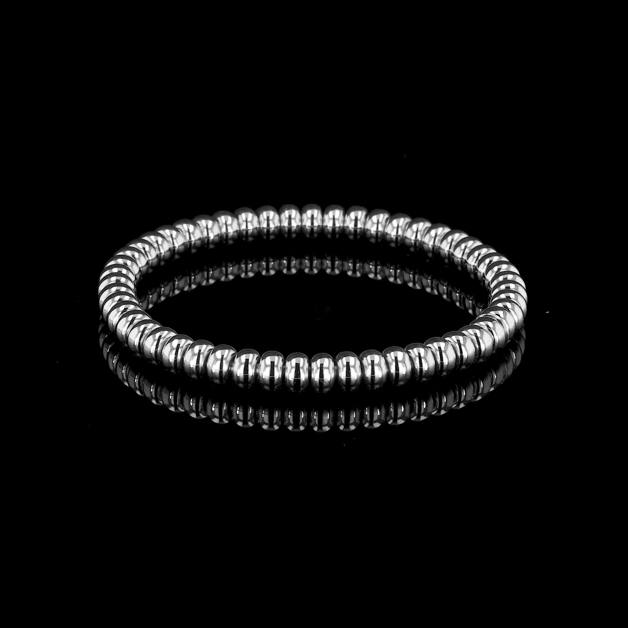 Bohemia Large Rondell Expandable Bracelet in 18ct White Gold