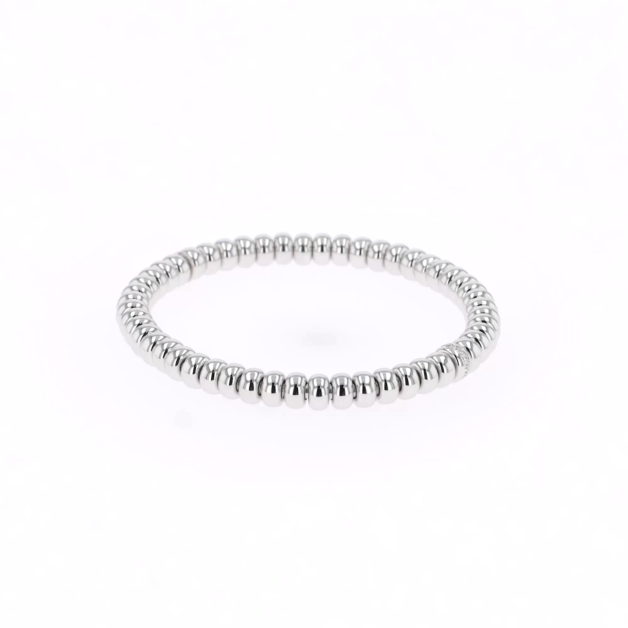 Bohemia 0.14ct Large Expandable Diamond Bracelet in 18ct White Gold