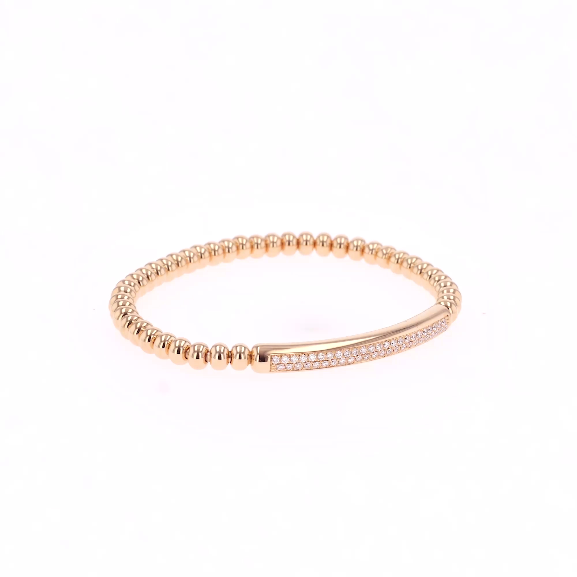 Bohemia 0.53ct Large Expandable Diamond Bracelet in 18ct Rose Gold