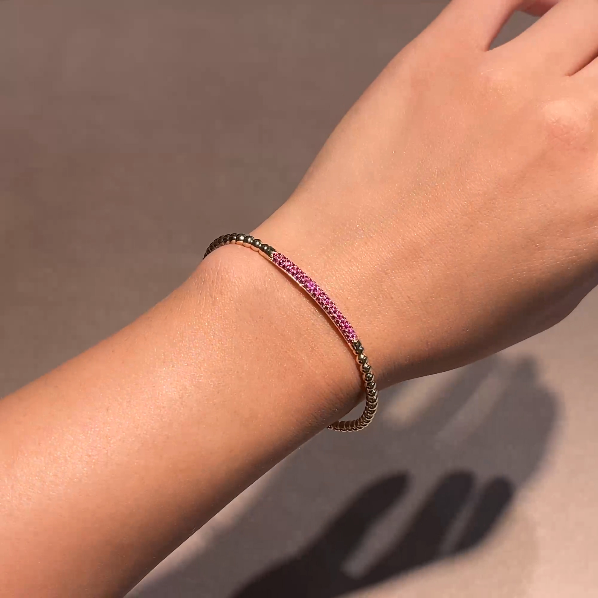 Bohemia 0.544ct Ruby Expandable Bangle in 18ct Yellow Gold