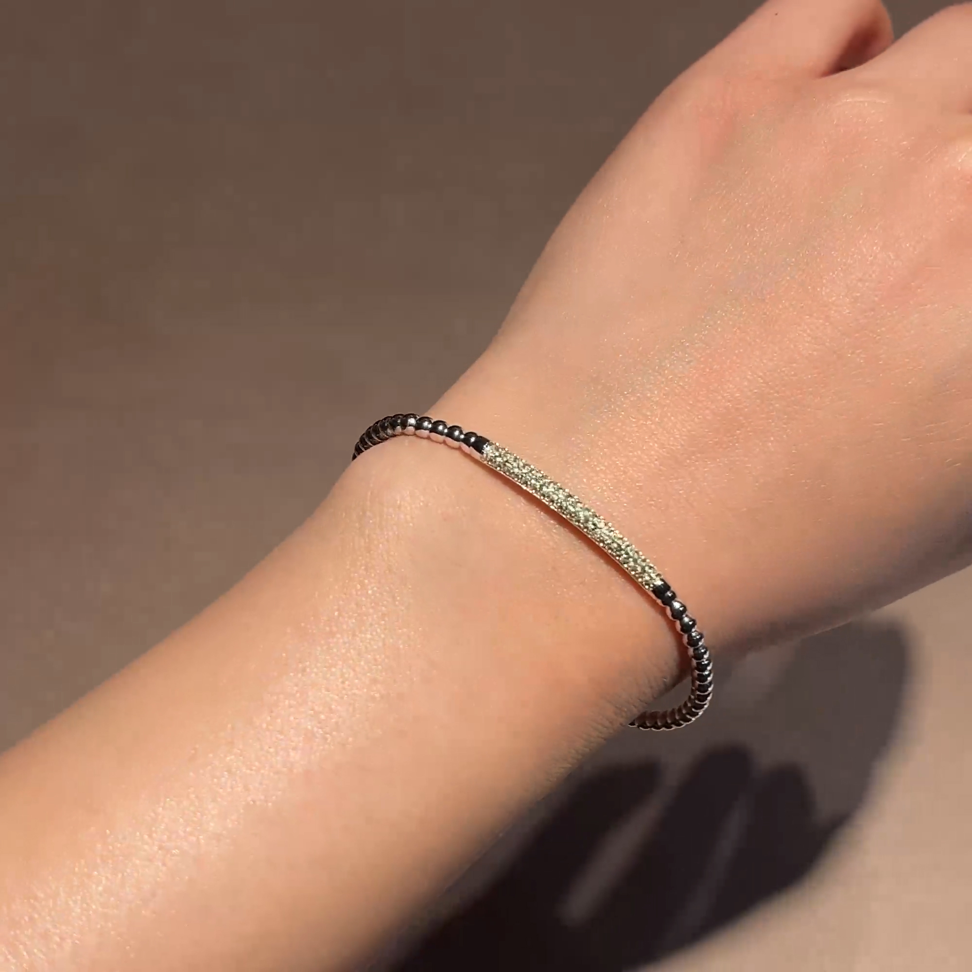 Bohemia 0.56ct Yellow Sapphire Expandable Bangle in 18ct White Gold