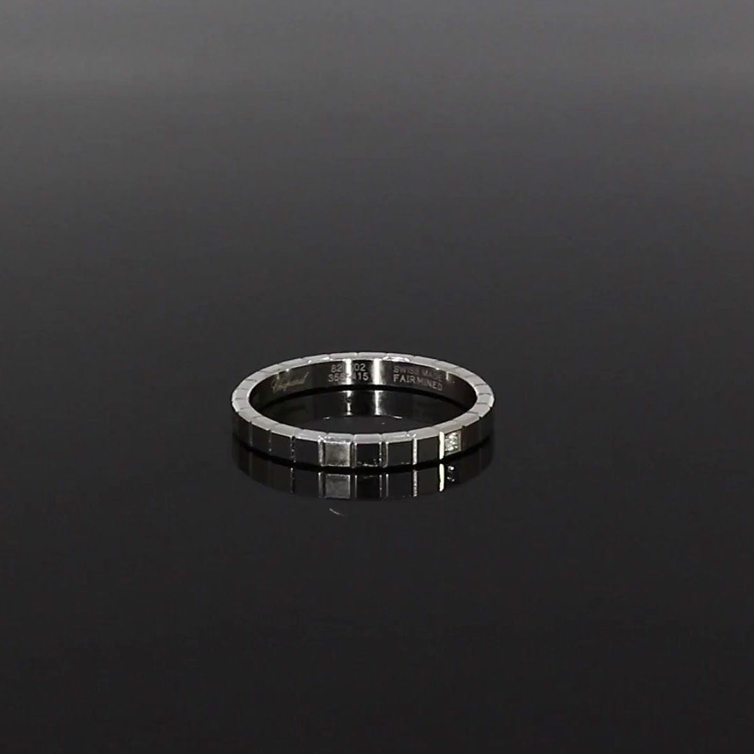 Chopard Ice Cube Diamond Ring 0.01ct in 18ct White Gold