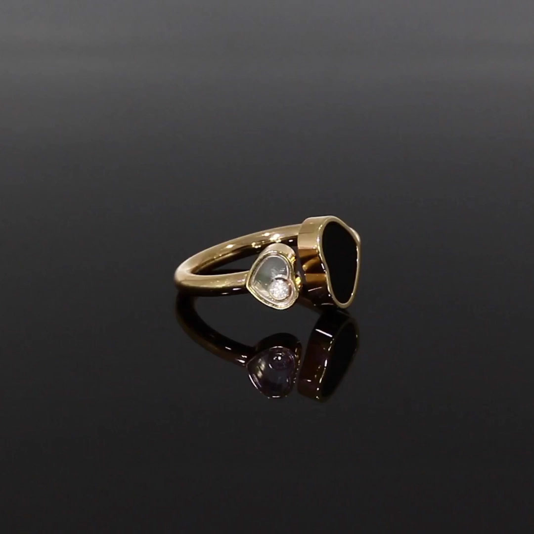 Chopard Happy Hearts Solitaire Ring 0.04ct in 18ct Rose Gold