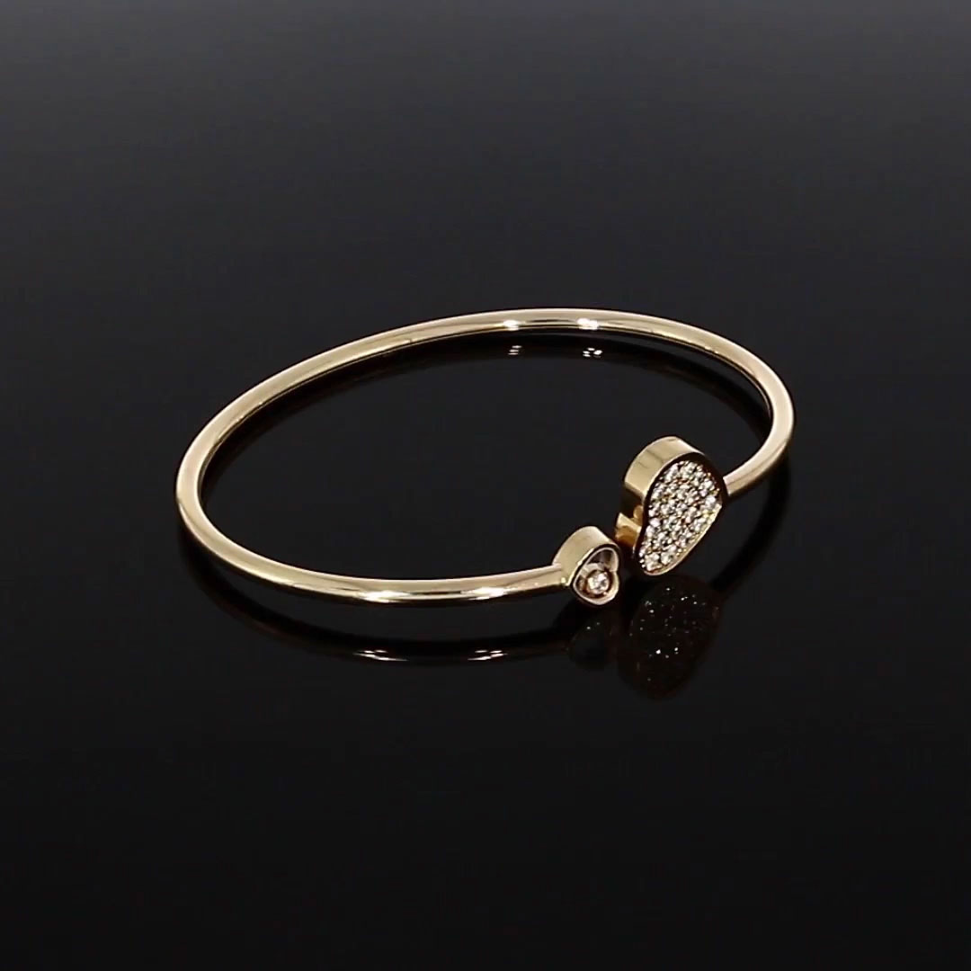 Chopard Happy Hearts Bangle 0.45ct in 18ct Rose Gold