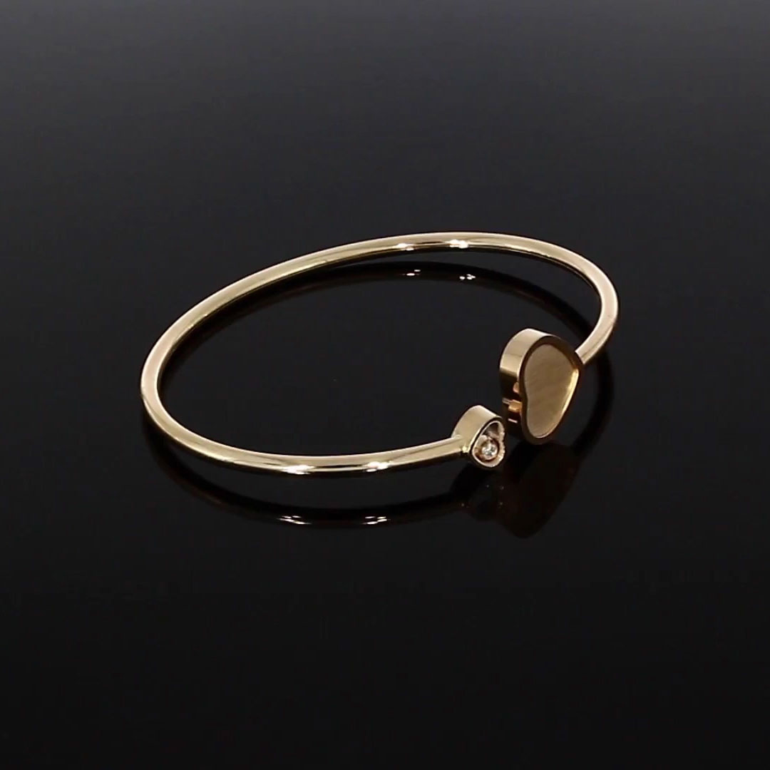 Chopard James Bond 007 Happy Hearts Bangle 0.05ct in 18ct Rose Gold