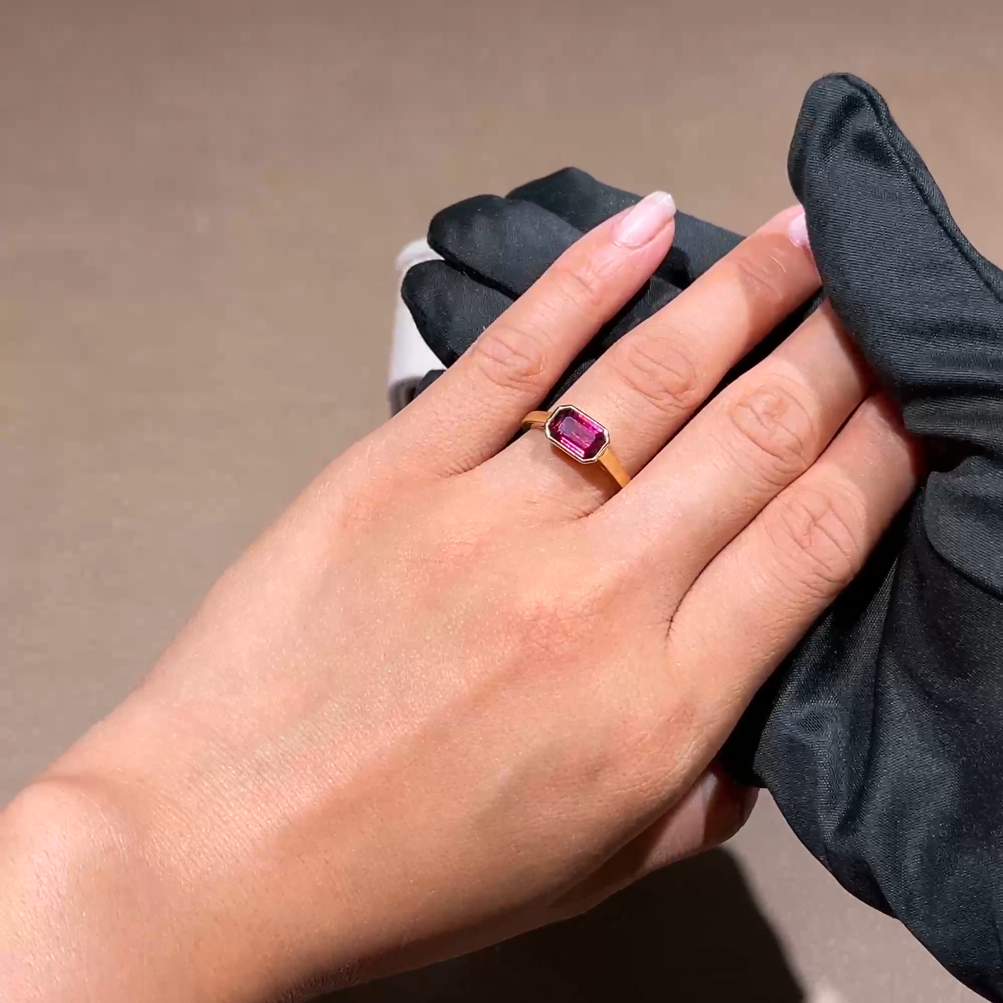 Kingdom 2.07ct Ruby Solitaire Ring in 18ct Yellow Gold 