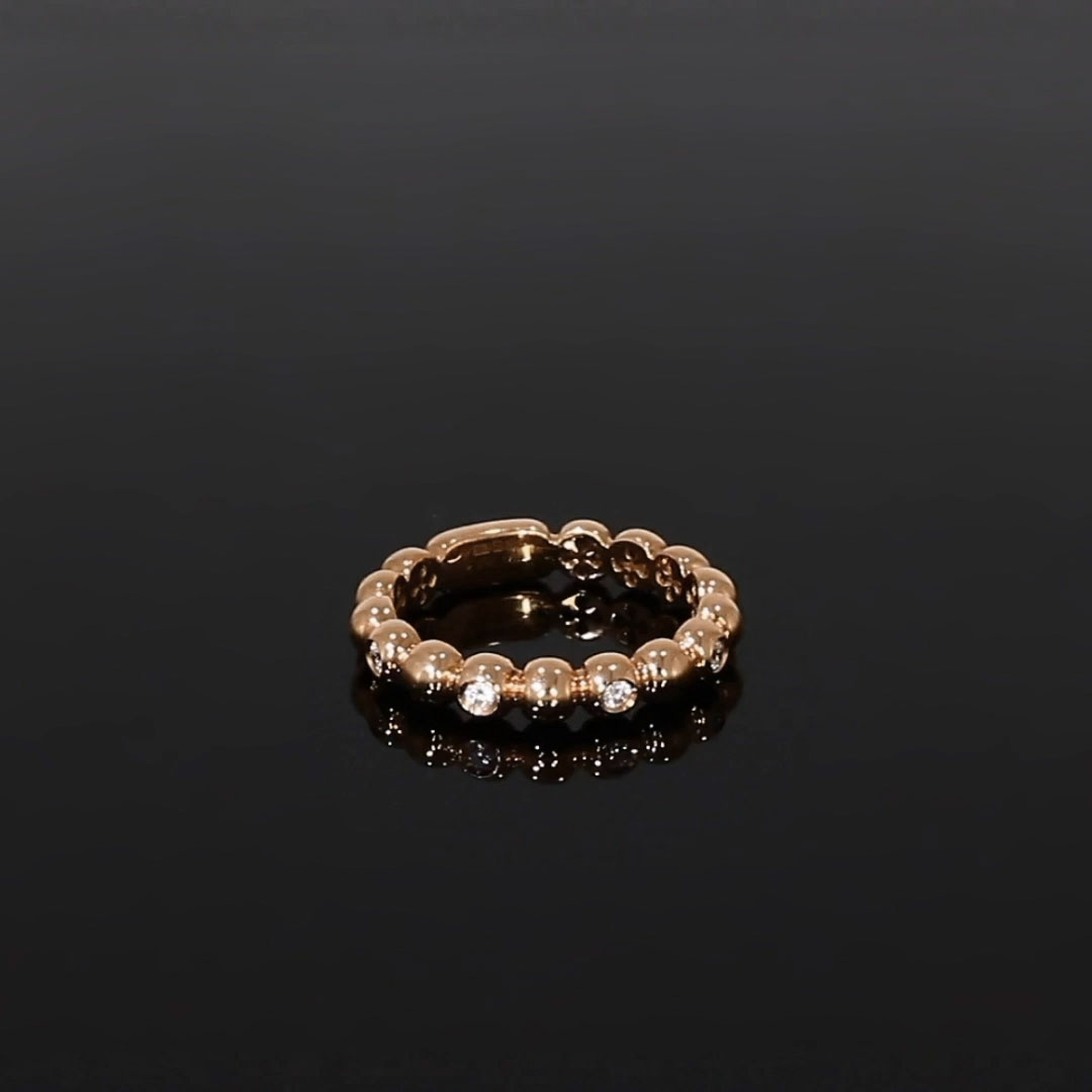 Bohemia 0.13ct Diamond Ring in 18ct Rose Gold