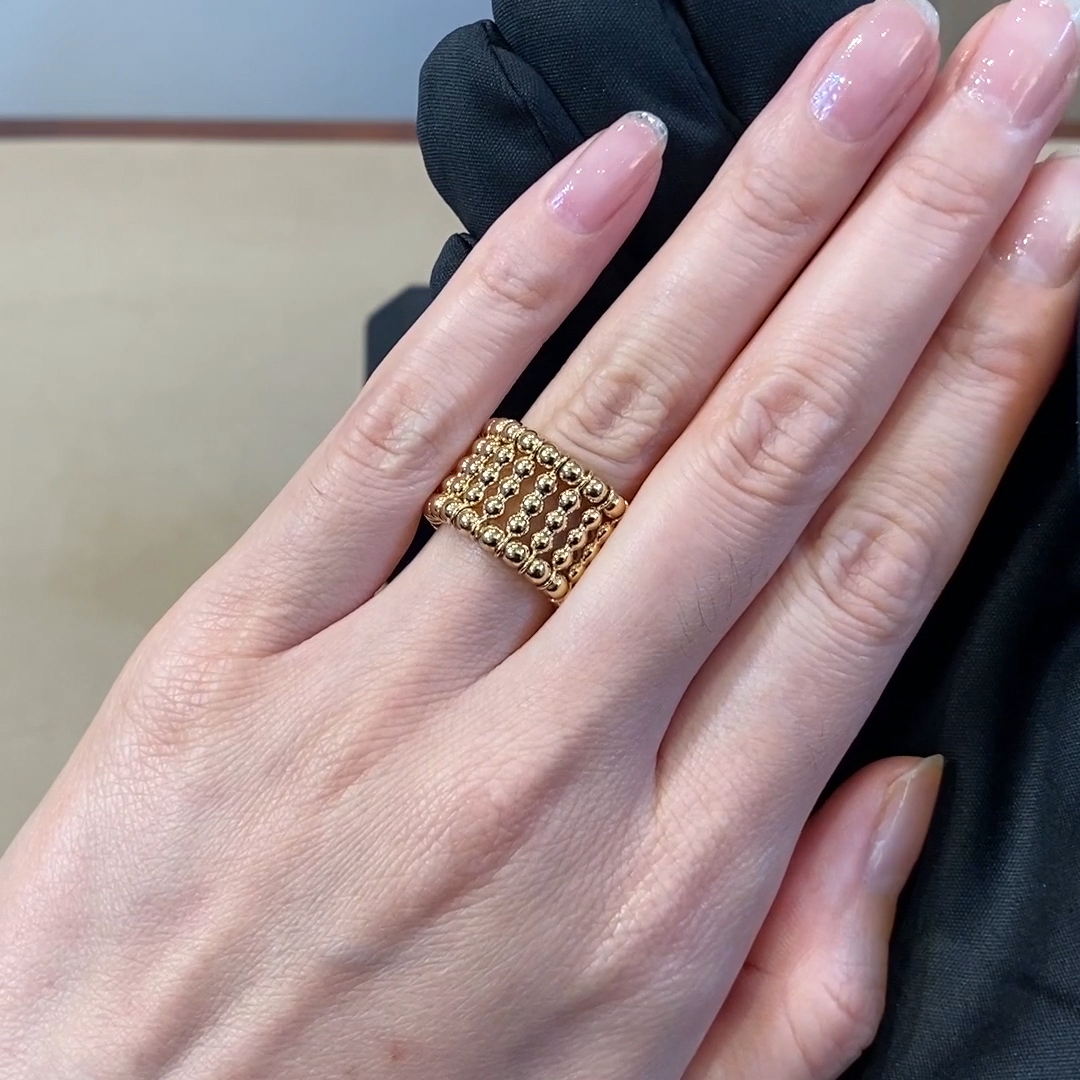 Bohemia Expandable Five Row Ring in 18ct Yellow Gold