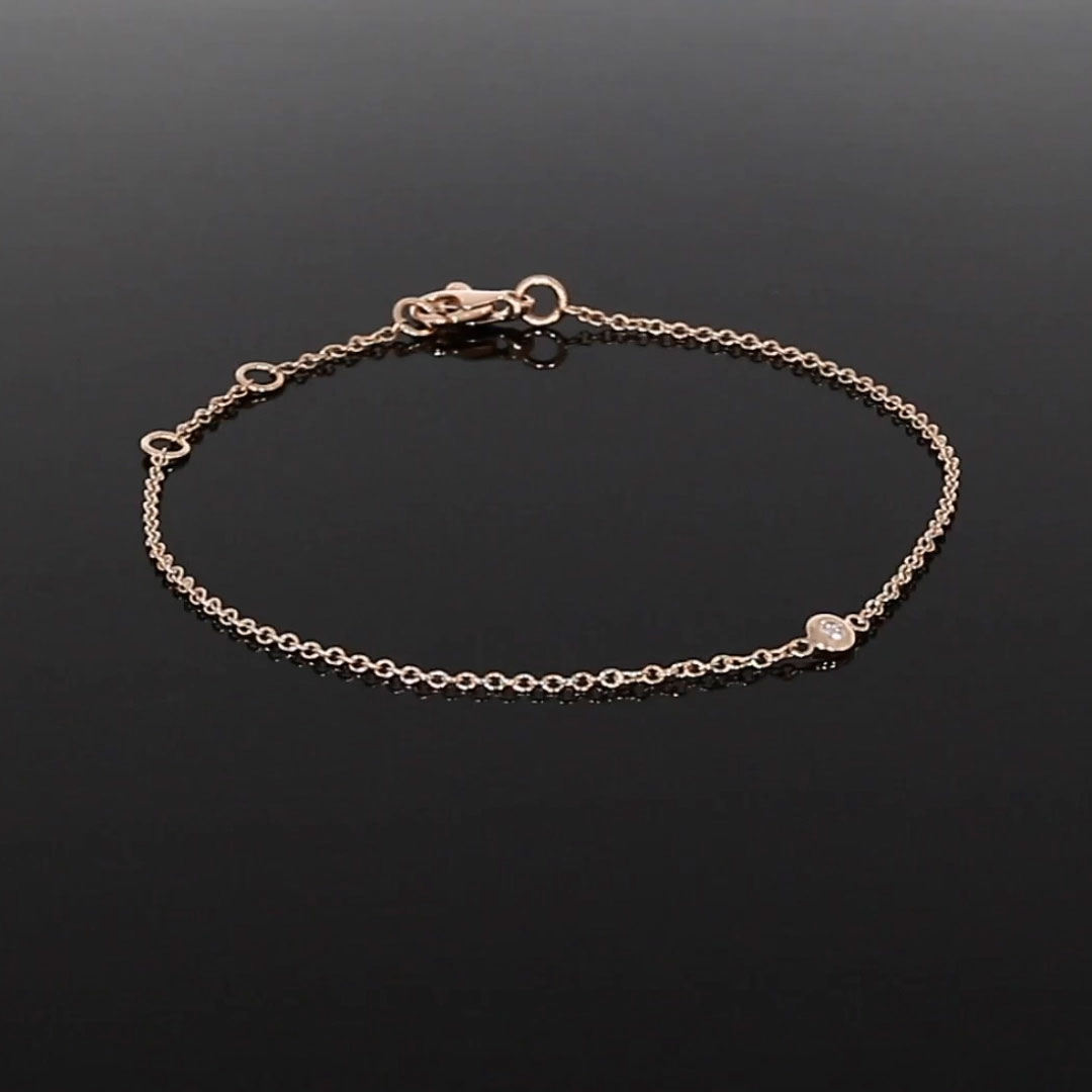 Sundance Diamond Bracelet 0.07ct in 18ct Rose Gold