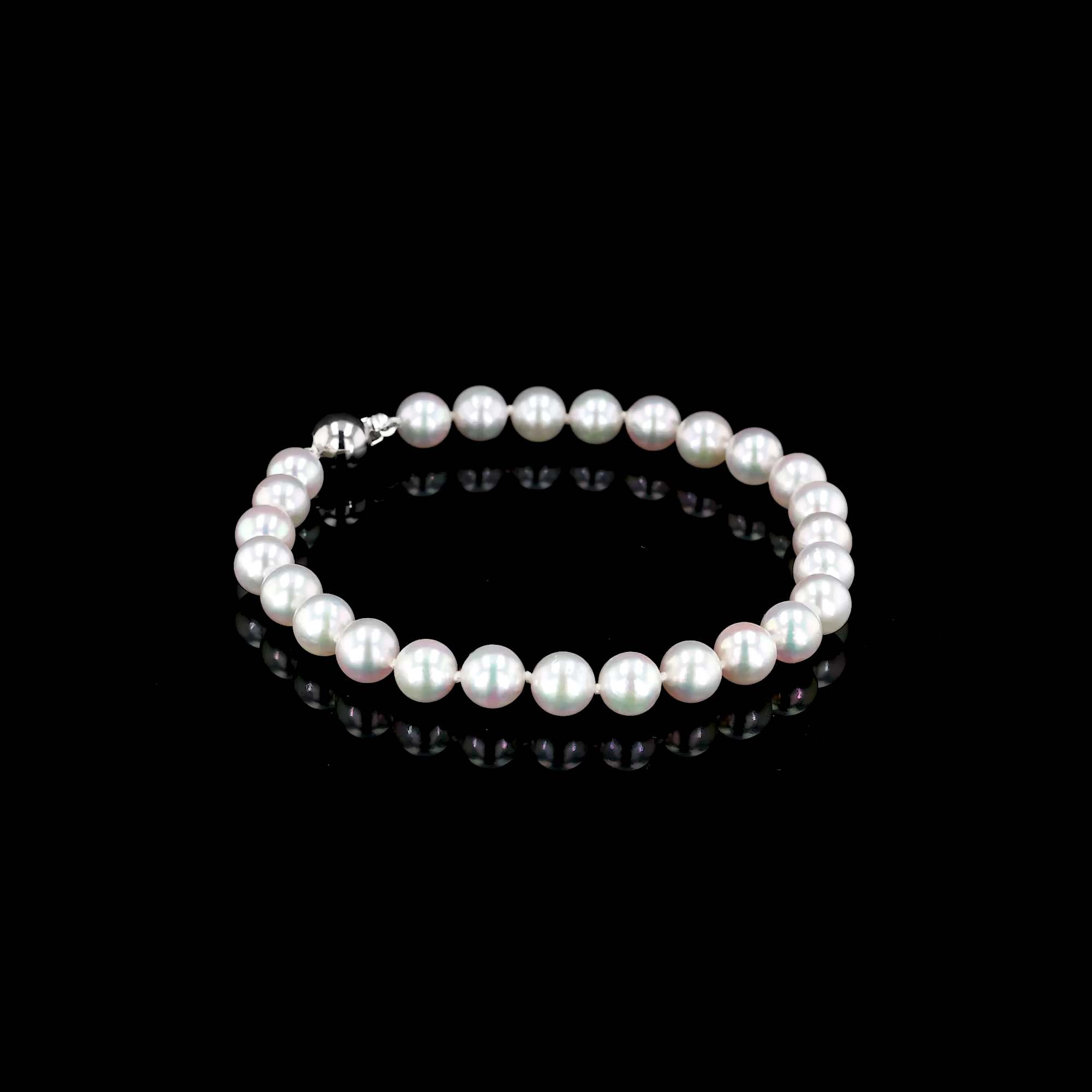 Akoya Pearl Bracelet in 18ct White Gold