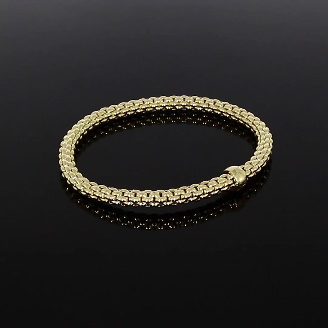 Fope Solo Bracelet<br /> in 18CT Yellow Gold