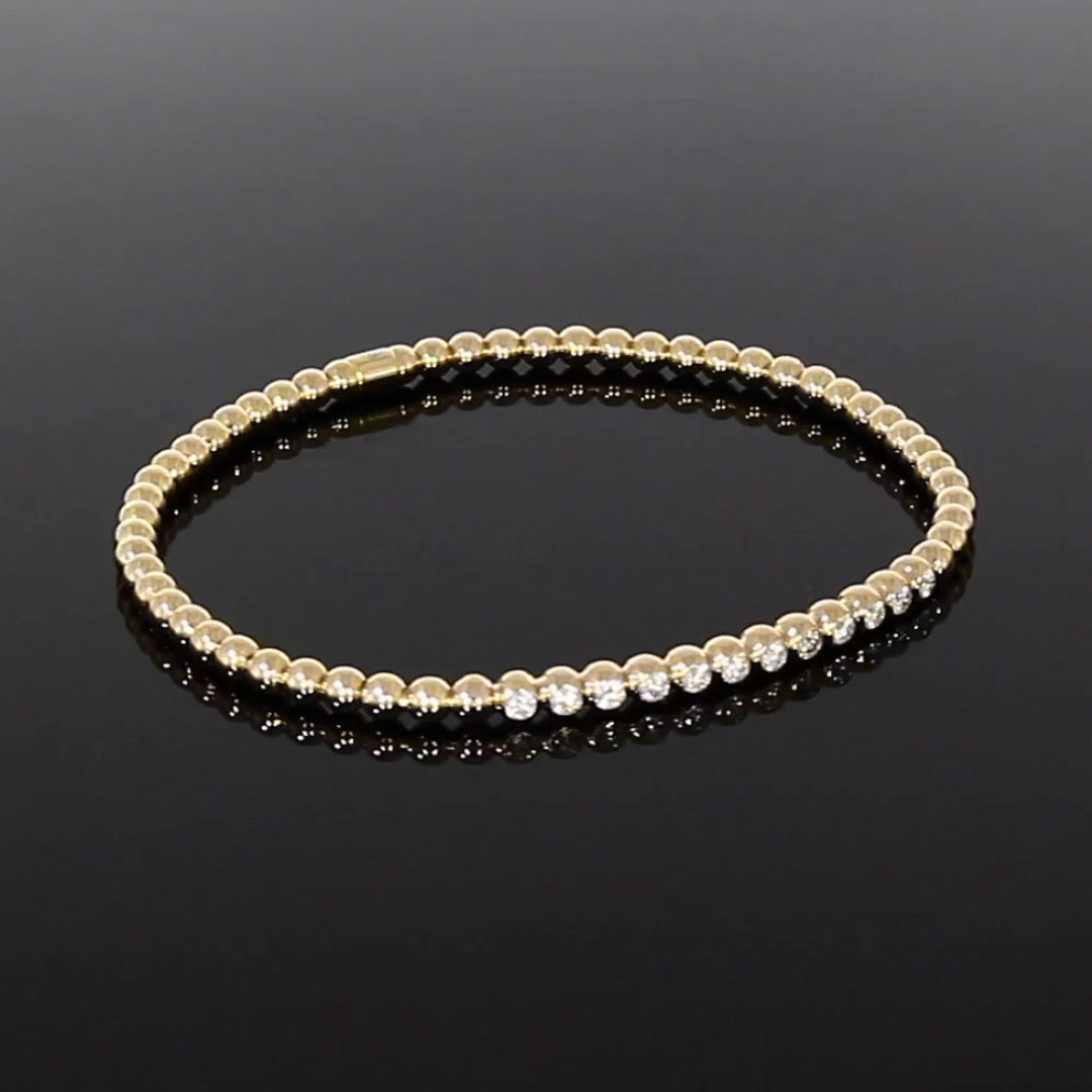 Bohemia Diamond Bracelet 0.39ct in 18ct Yellow Gold