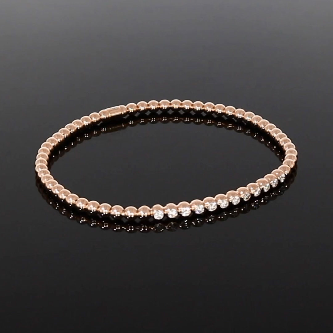 Bohemia Diamond Bracelet 0.39ct in 18ct Rose Gold