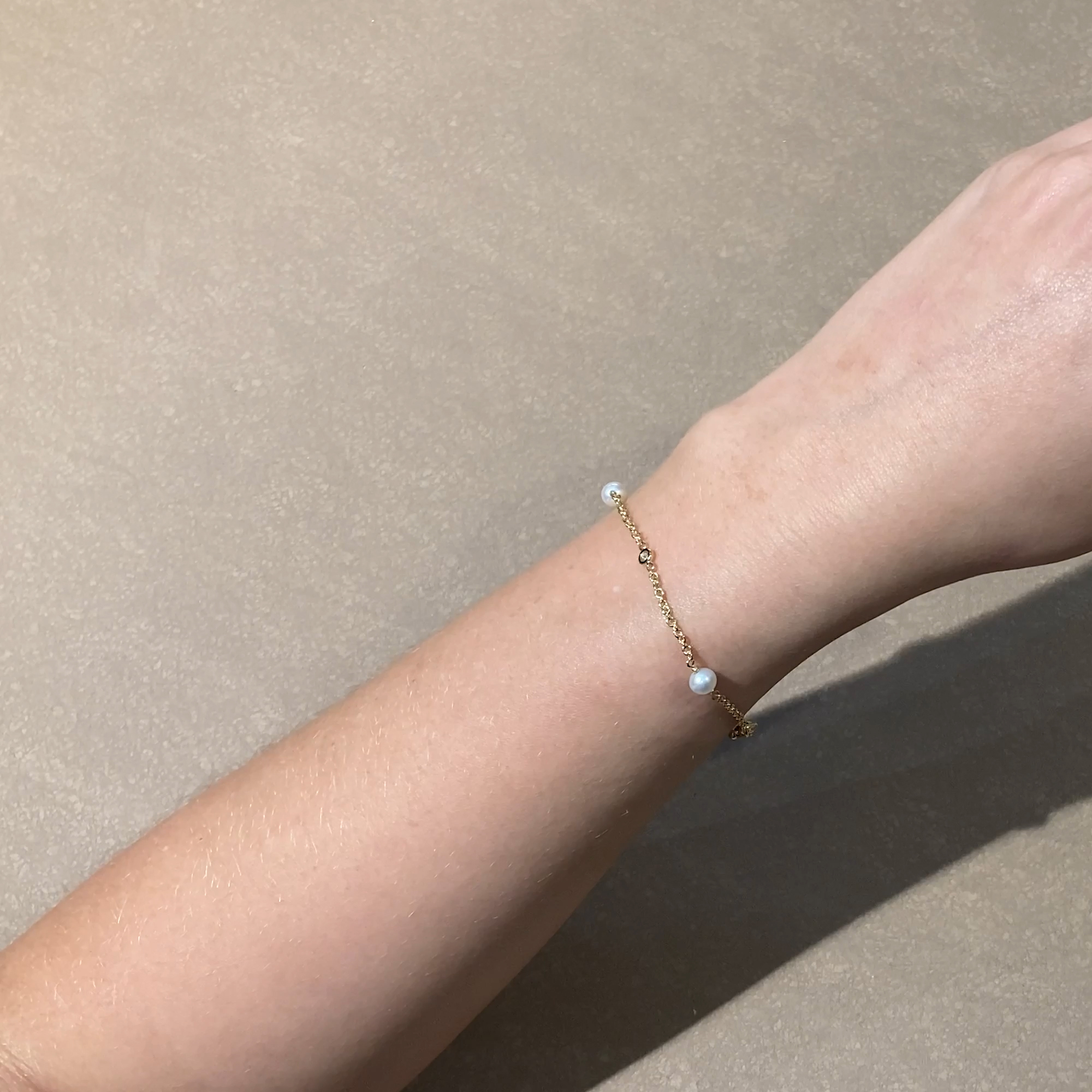 Sundance Pearl and Diamond Bracelet 2.75ct in 18ct Yellow Gold