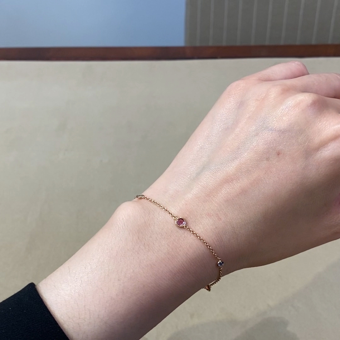 Sundance Fancy Sapphire and Diamond Bracelet 0.79ct in 18ct Rose Gold