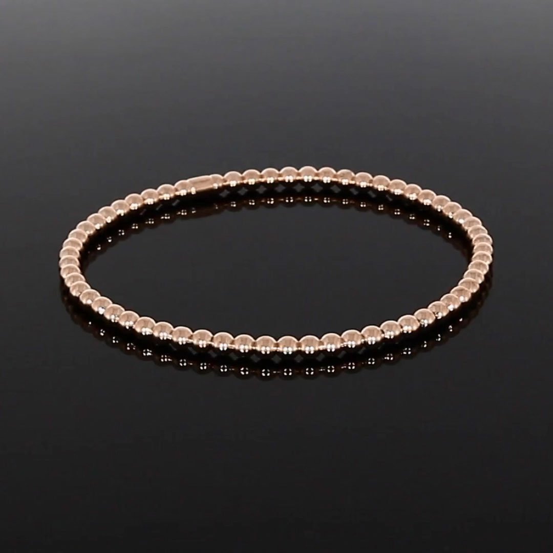 Bohemia Plain Bangle in 18ct Rose Gold