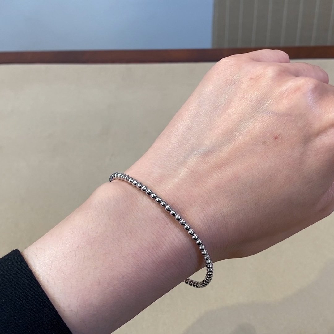 Bohemia Plain Bangle in 18ct White Gold