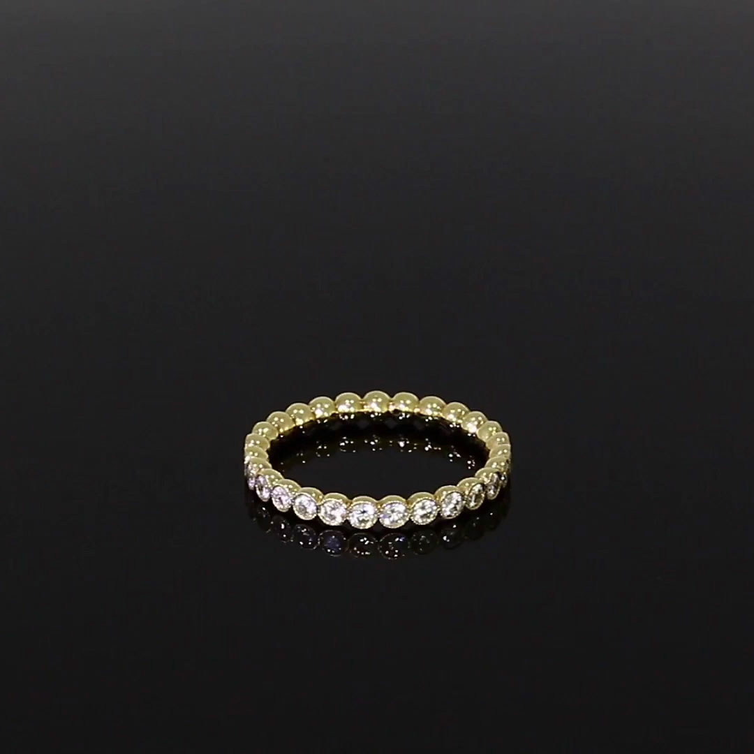 Diamond Dot 0.97ct Full Eternity Ring in 18ct Yellow Gold