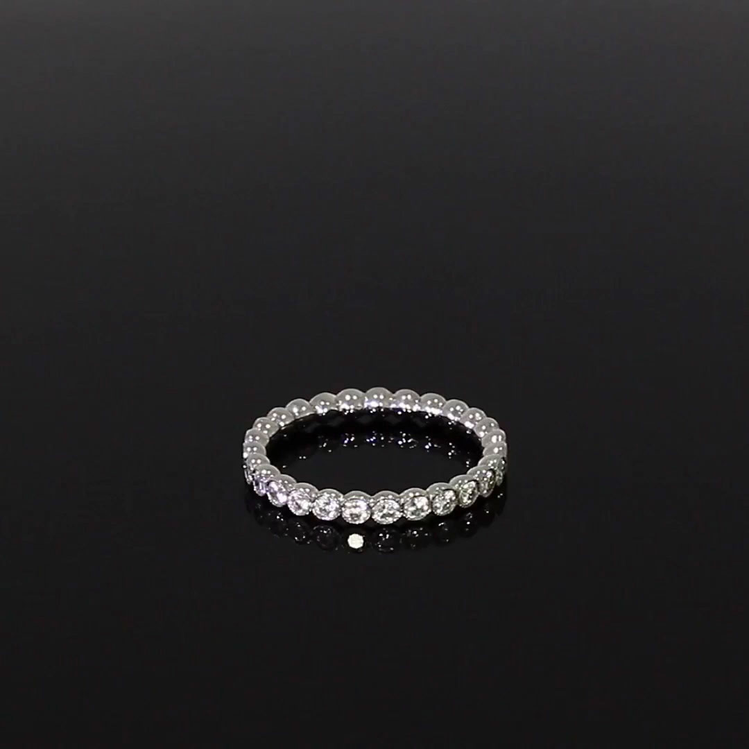 Diamond Dot 0.98ct Full Eternity Ring in Platinum