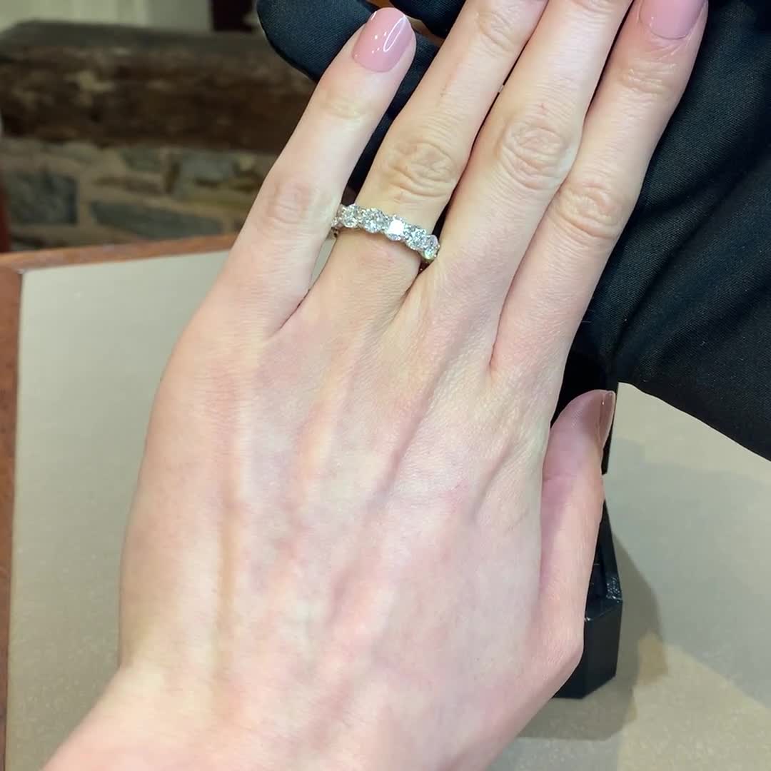 Brilliant Cut Diamond Eternity Ring 6.01ct in Platinum