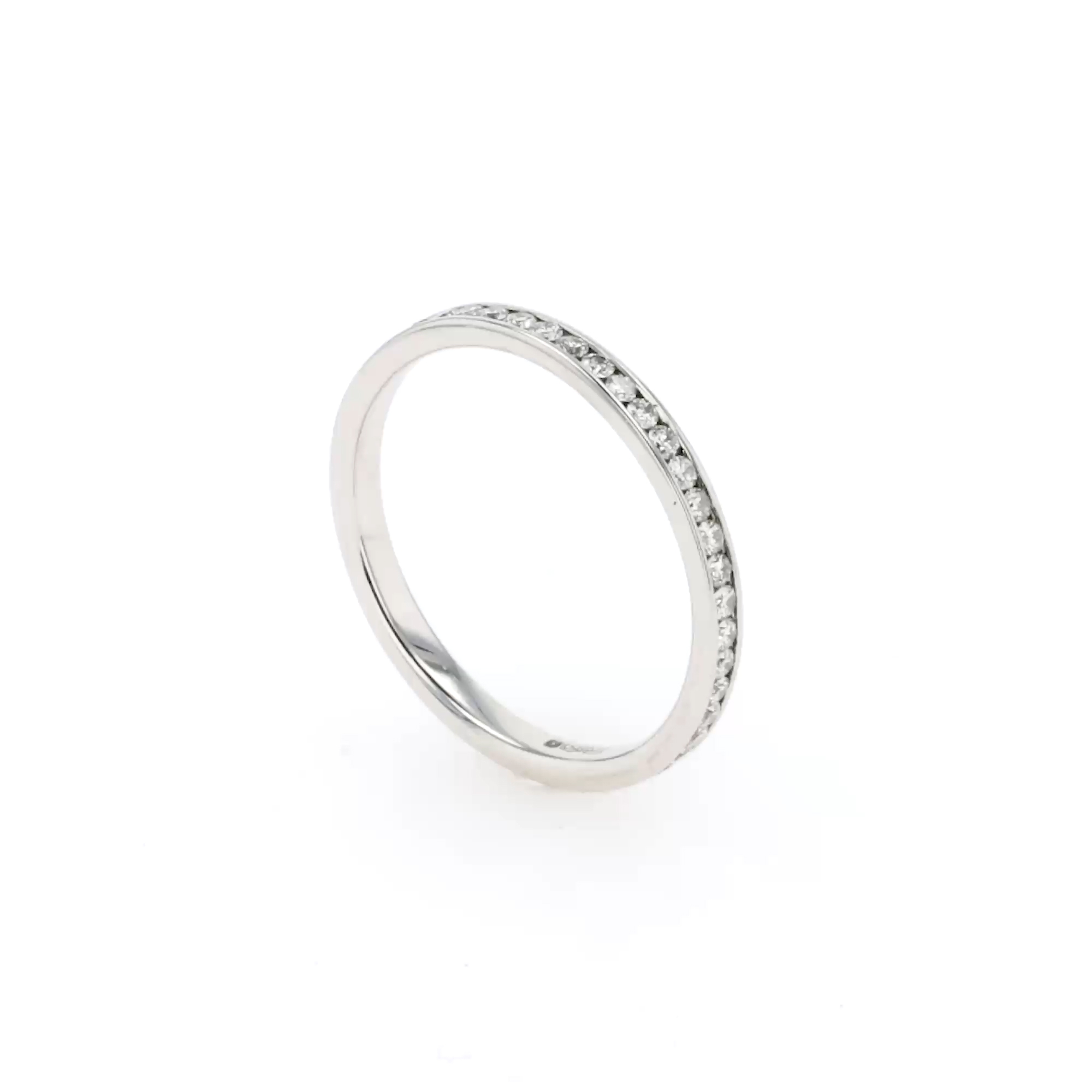 Brilliant Cut 0.50ct Diamond Full Eternity Ring in Platinum