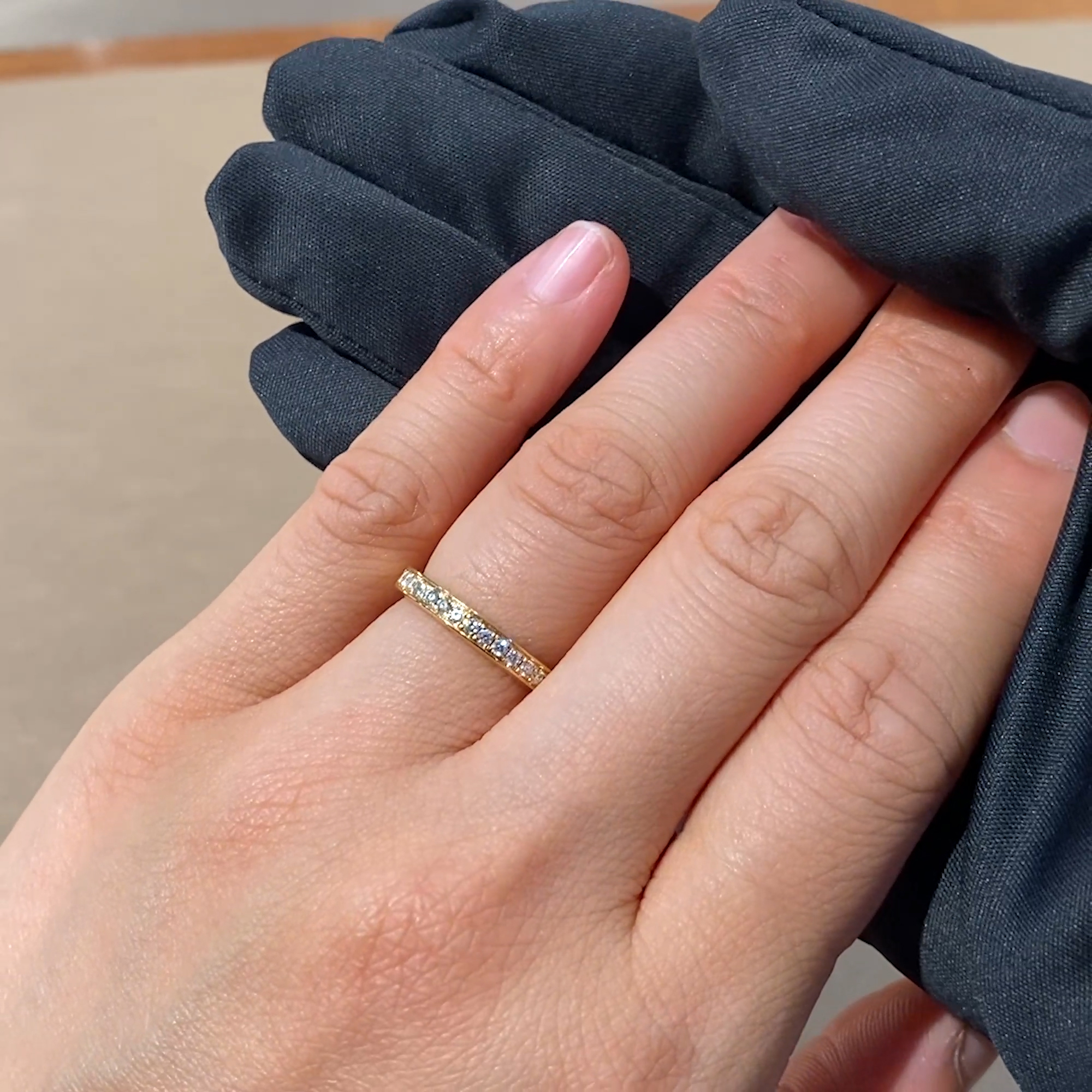 Brilliant Cut Diamond Half Eternity Ring 0.24ct in 18ct Yellow Gold