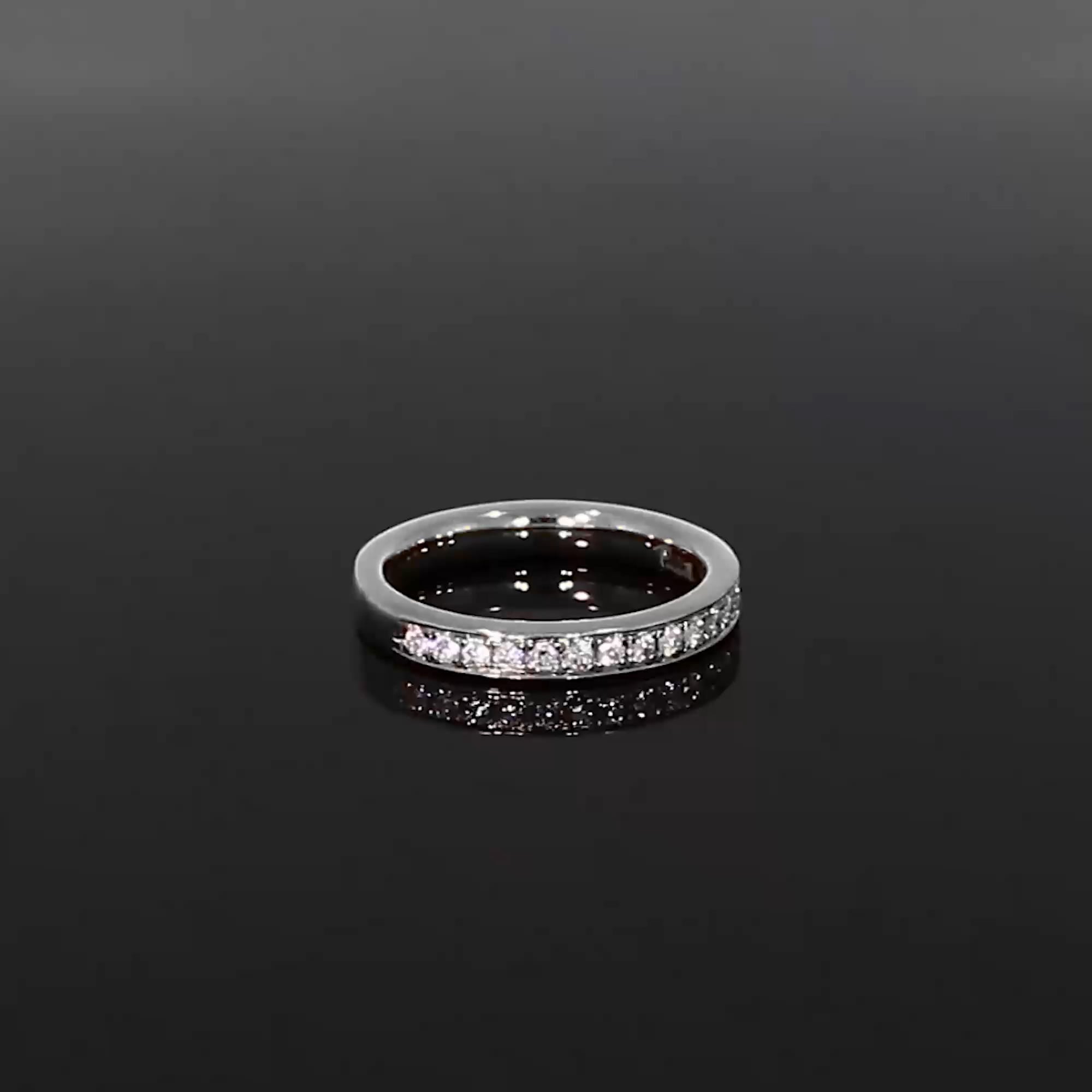 Brilliant Cut Diamond Half Eternity Ring 0.24ct in Platinum