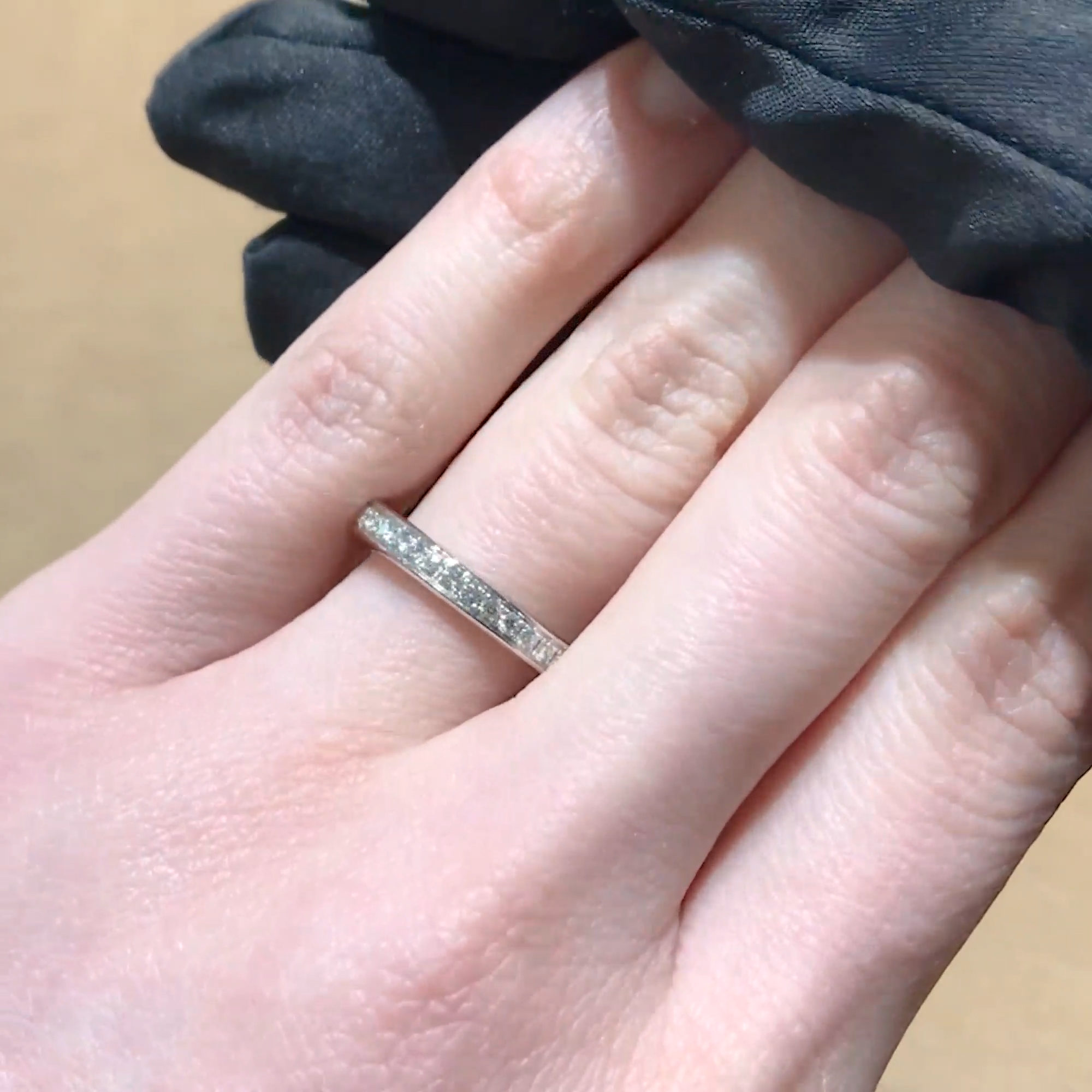 Celestial 0.22ct Diamond Half Eternity Ring in Platinum