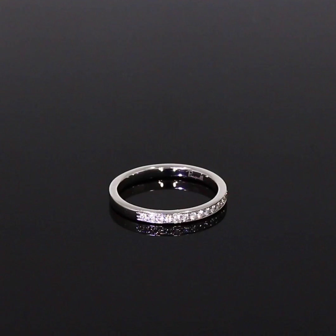 Brilliant Cut Diamond Half Eternity Ring 0.15ct in Platinum