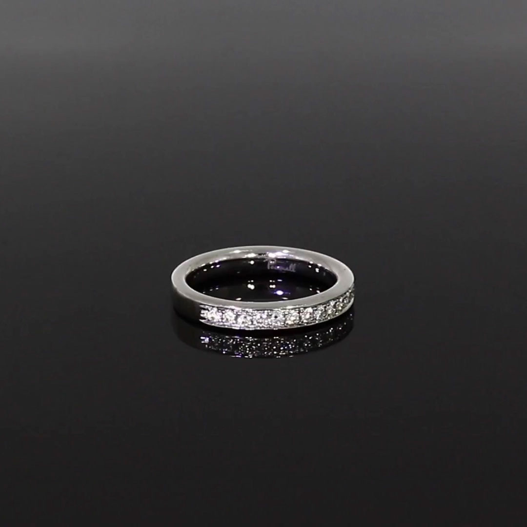 Celestial 0.22ct Diamond Half Eternity Ring in Platinum
