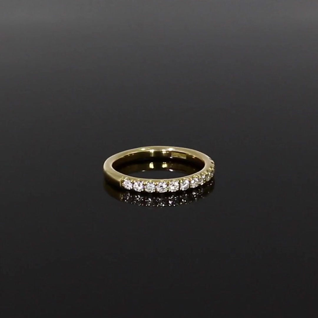 Celestial 0.33ct Diamond Half Eternity Ring in Platinum