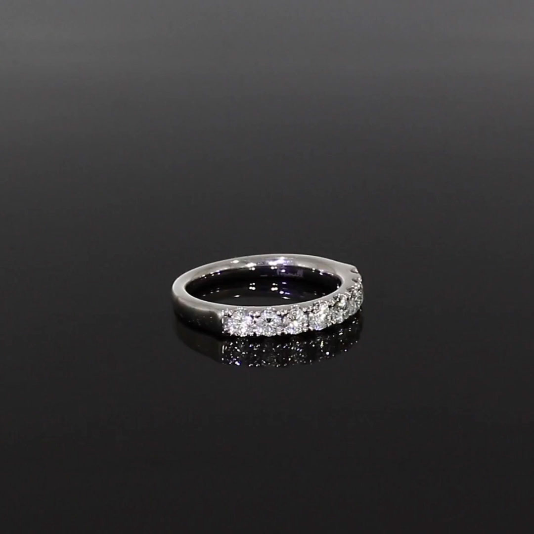 Celestial 0.74ct Diamond Half Eternity Ring in Platinum