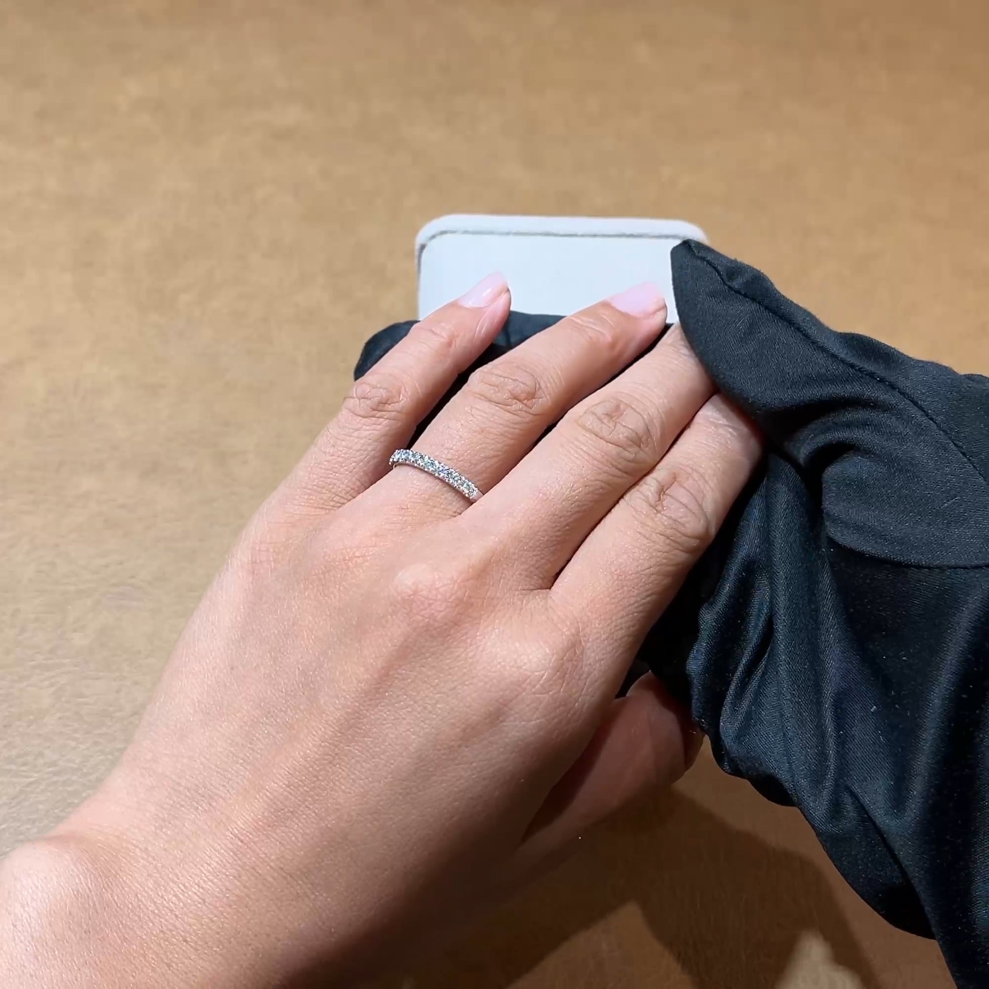 Celestial 0.33ct Diamond Half Eternity Ring in Platinum