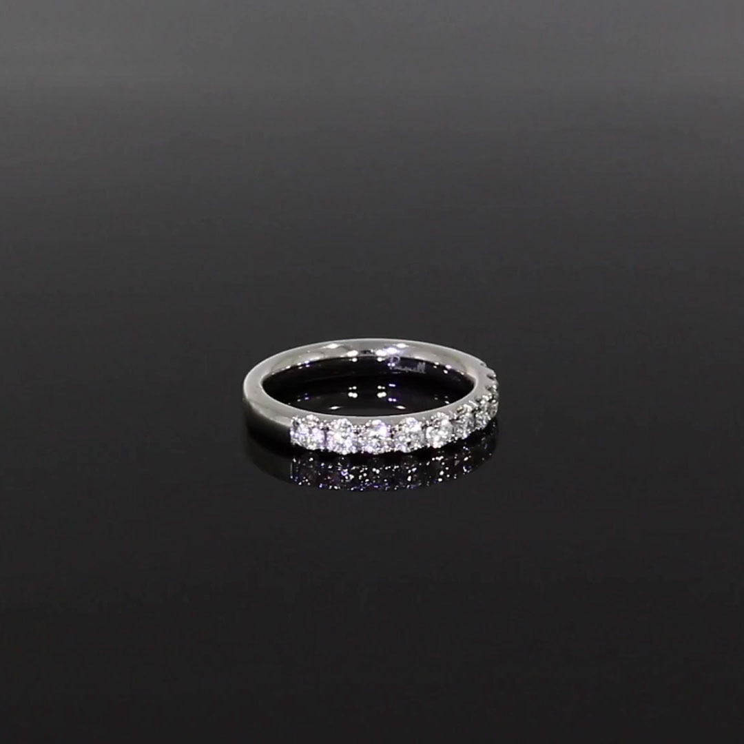 Celestial 0.53ct Diamond Half Eternity Ring in Platinum
