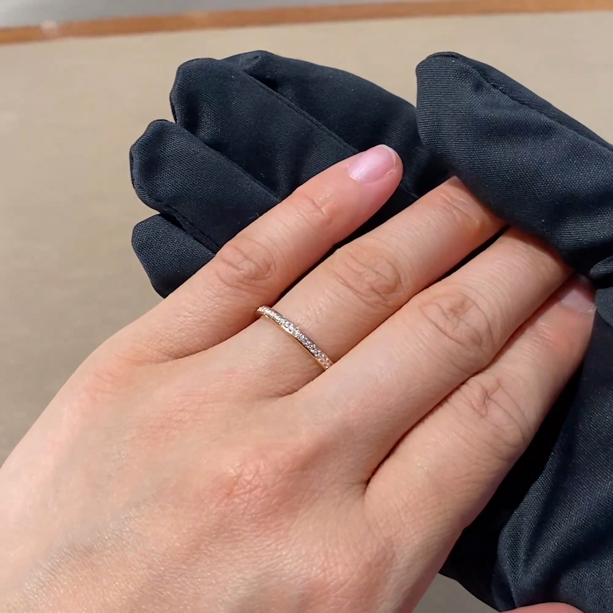 Brilliant Cut Diamond Half Eternity Ring 0.12ct in 18ct Rose Gold