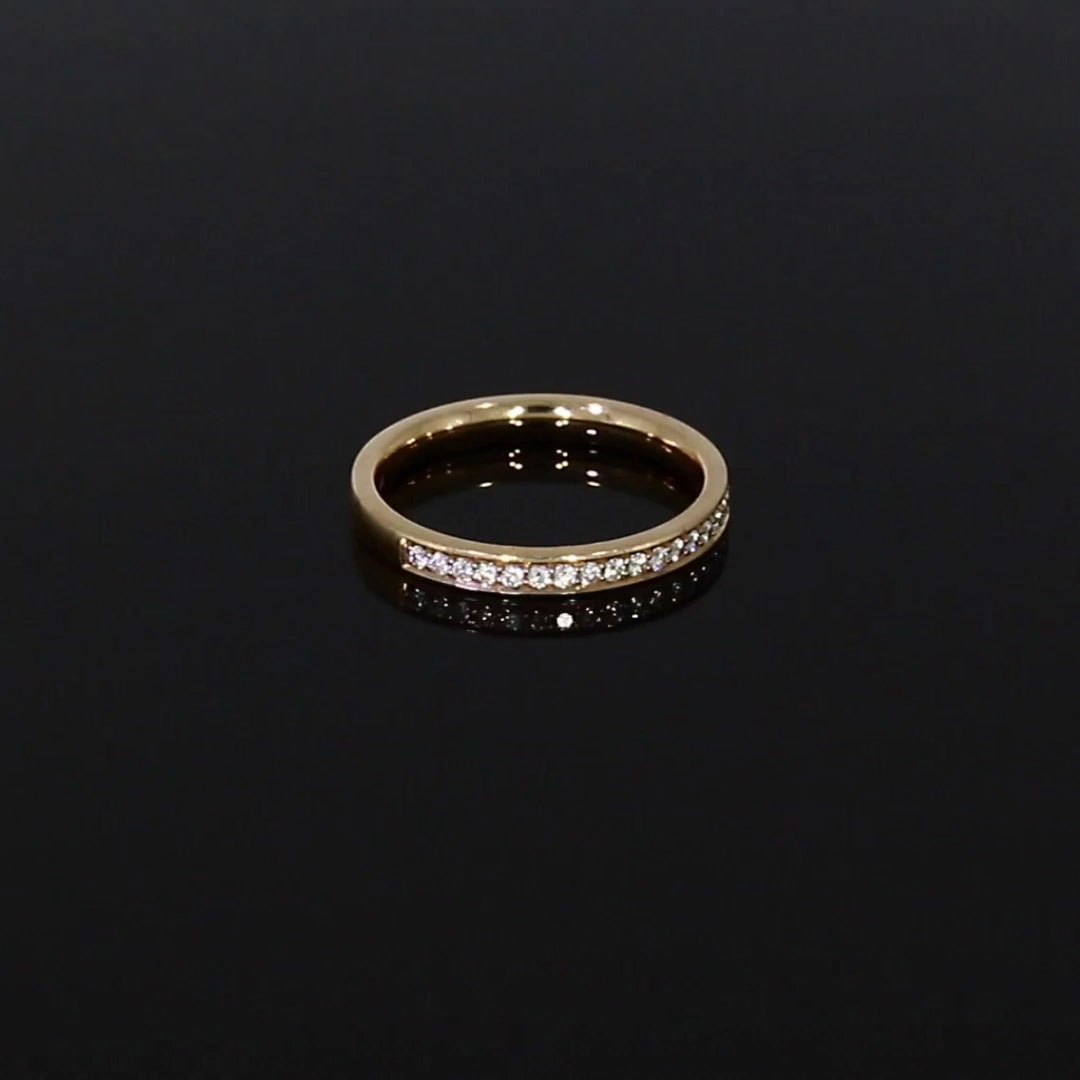 Brilliant Cut Diamond Eternity Ring 0.24ct in 18ct Rose Gold