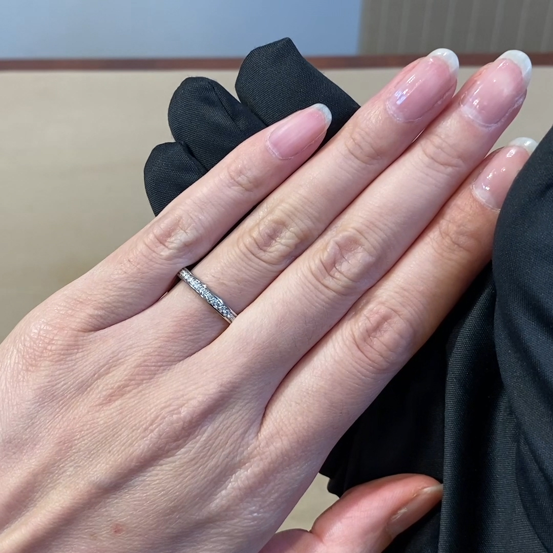 Brilliant Cut 0.75ct Diamond Full Eternity Ring in Platinum