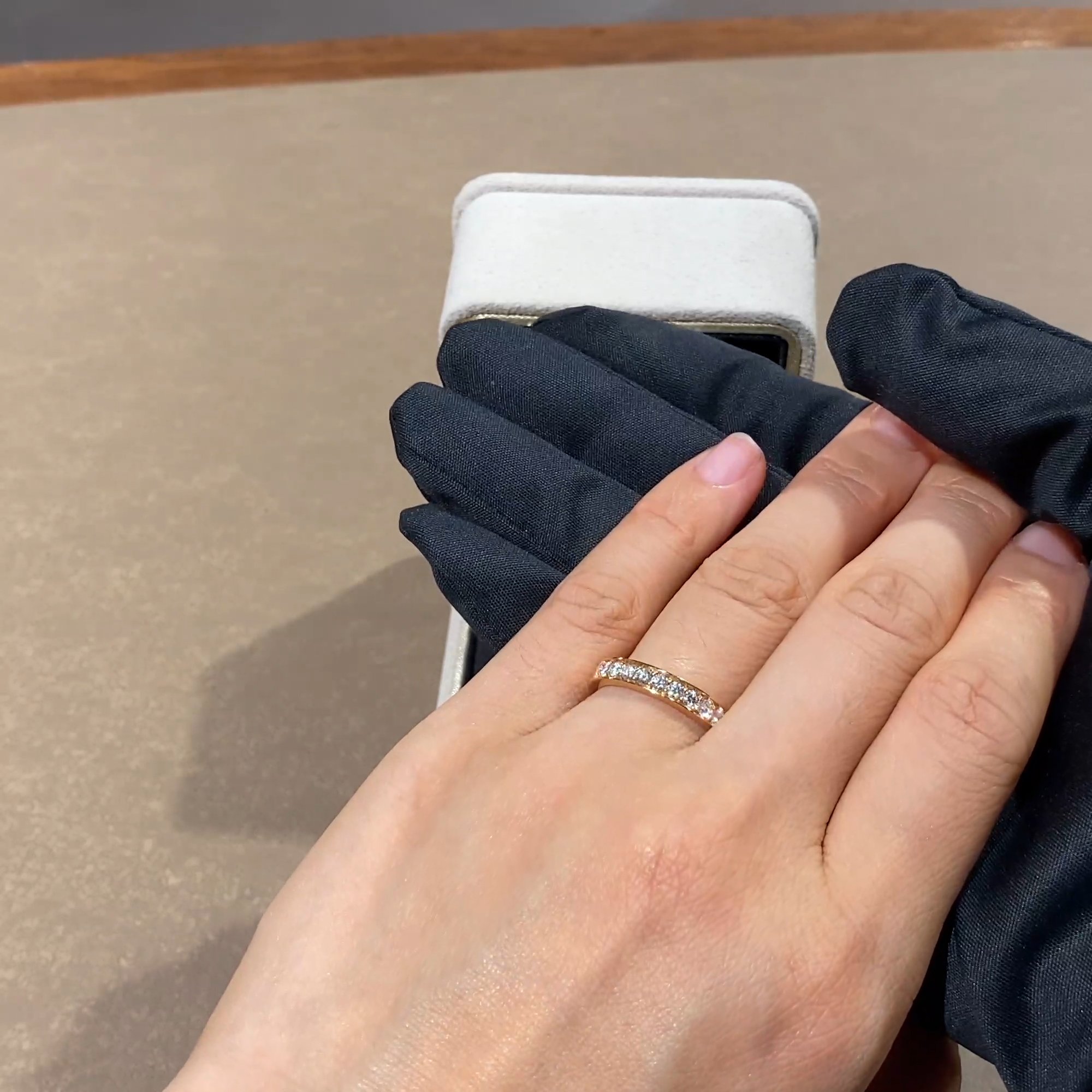 Brilliant Cut Diamond Half Eternity Ring 0.50ct in 18ct Rose Gold