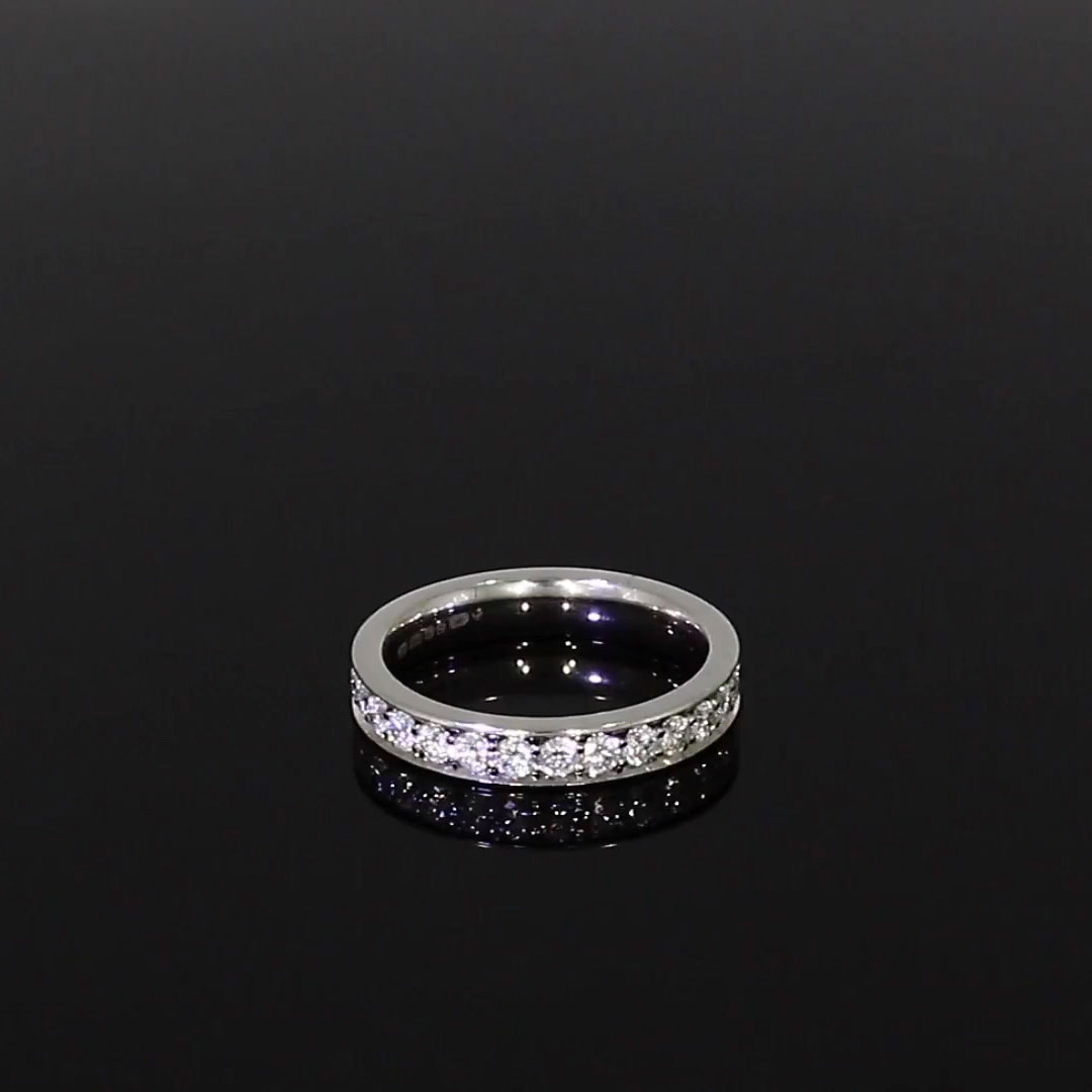 Brilliant Cut Diamond Eternity Ring 1.30ct in Platinum