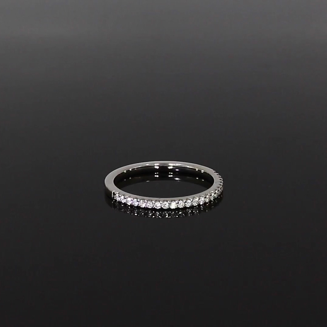 Brilliant Cut Diamond Half Eternity Ring 0.21ct in Platinum