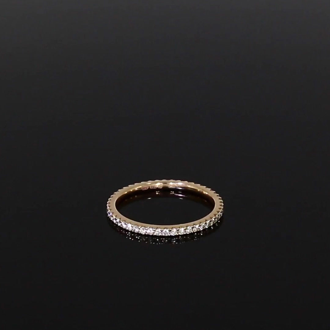 Brilliant Cut Diamond Eternity Ring 0.45ct in 18ct Rose Gold